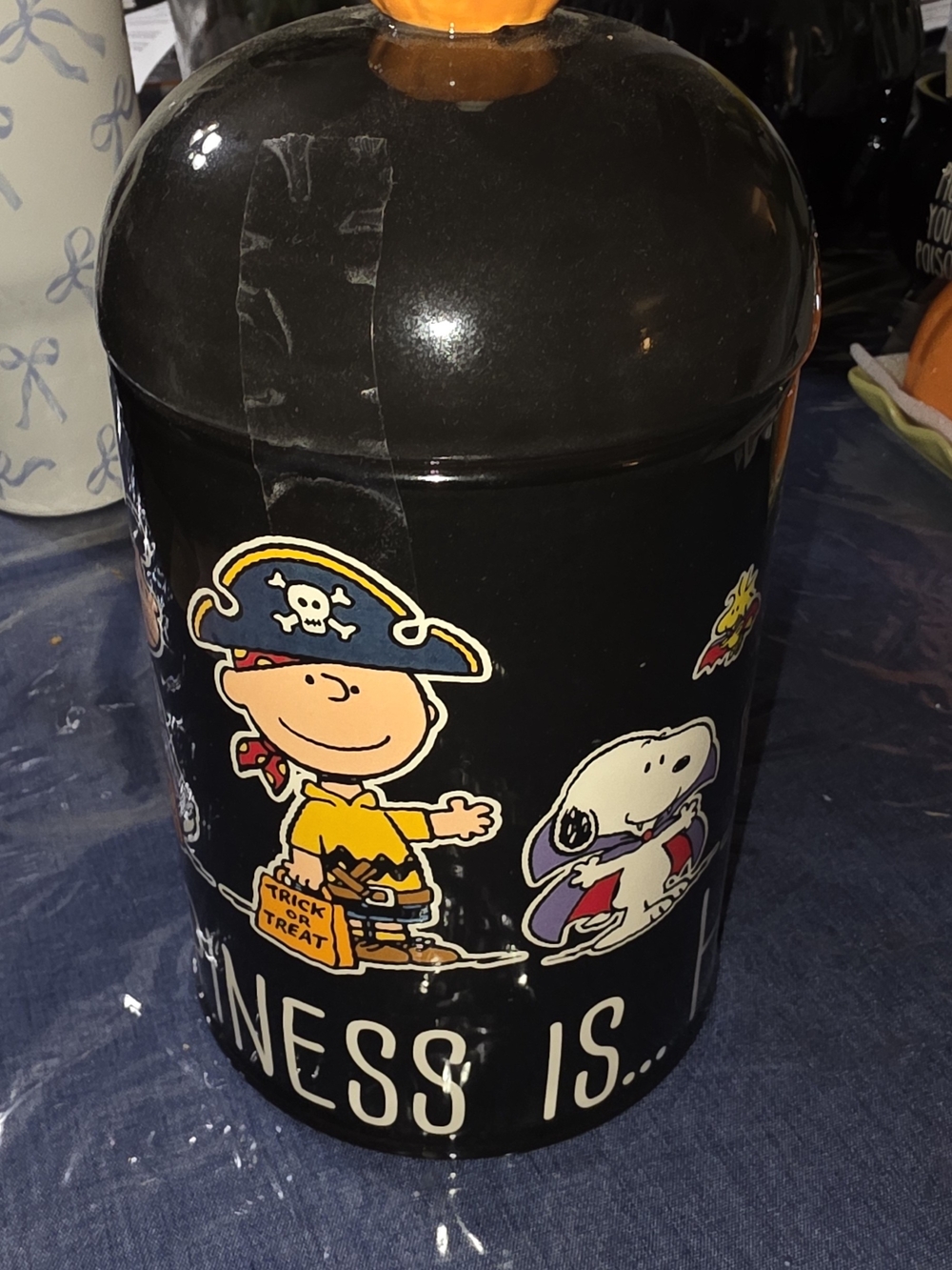 Peanuts Black and White Branded Ceramic Dish